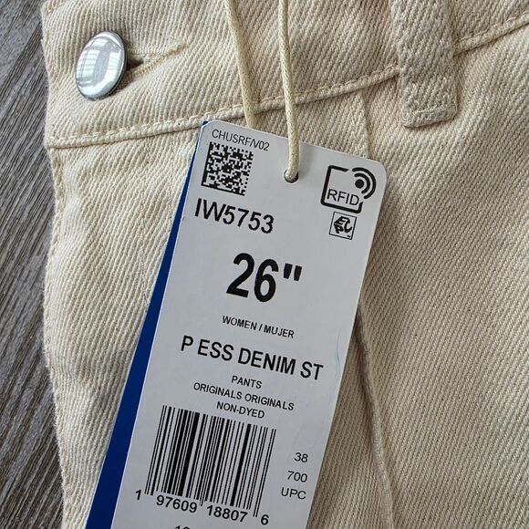 adidas Originals Premium Essentials Denim Straight Leg Pants Jean IW5753 Size 26
